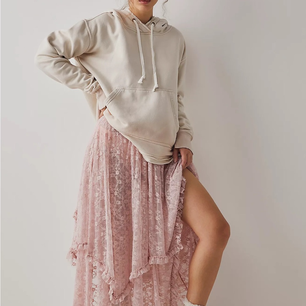 Free People Intimately Line - French Courtship Half Slip in GRAY XS NWT - Picture 6 of 8